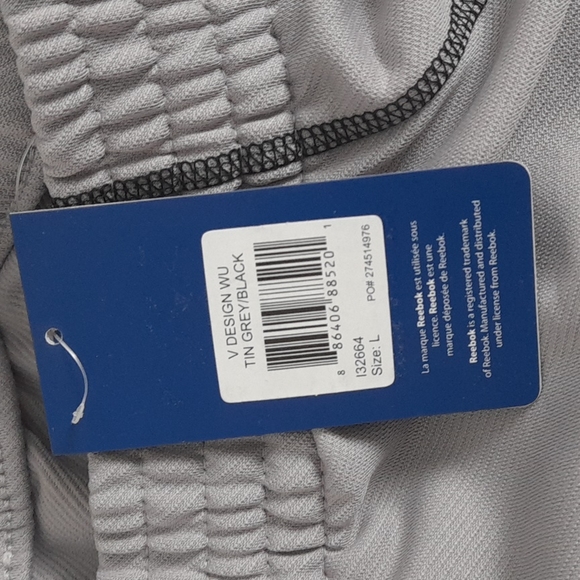 Reebok Loose Track Pants Size Large Gray #58 - Picture 9 of 9